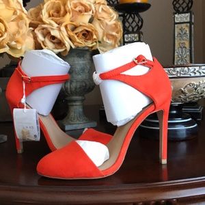 NWT Zara Orange Heels Pumps 36 | 6